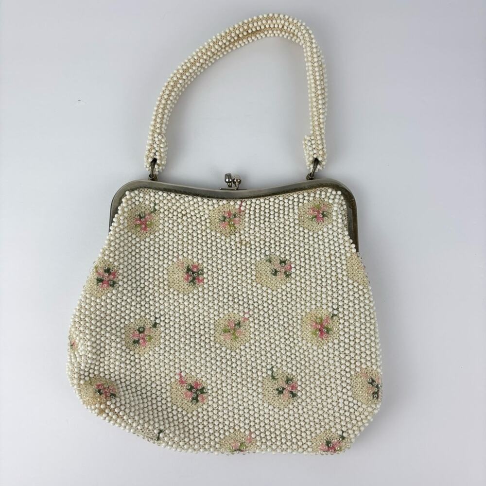Vintage 60’s Corde Bead Handbag